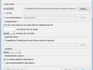 CUF CsvView Sample App config dialog