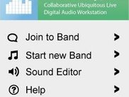 Mock-up of the main interface