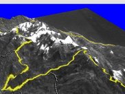 The route in 3D