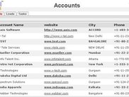 Daffodil CRM ACCOUNTS Page