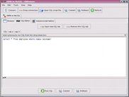 SQL window with syntax highlighting