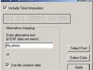 Changing stamp properties dialog