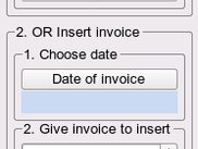 Insert missing supplier invoice step by step