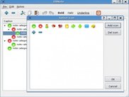 Main window with "Select Icon" window