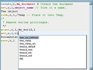 API editor