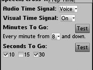 Time signal configuration dialog