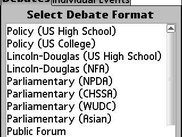 Opening screen of Speech &amp; Debate Timekeeper 2.4