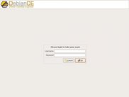 Login dialog of the exam user interface