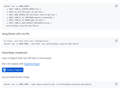 Deep Research Web UI Screenshot 1