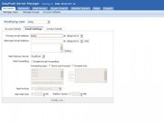 Modify email settings for a user