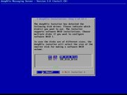 deepOfix Installer Screenshot - choose the disk to install