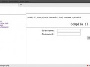 Una volta registrati, si può accedere all'area privata.