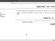 Ecco la pagina per aggiungere una task.