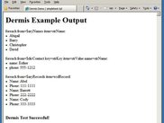 Simple example - Output