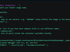 devcontainer Screenshot 1