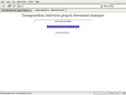 Download manager scanning file