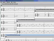 DGuitar with multiple GP4 files open