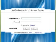 login screen