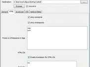 Options window