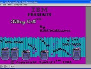 Dioscuri emulator running Alley Cat under MS DOS