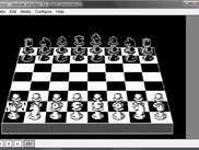 Dioscuri emulator running Chess under MS DOS