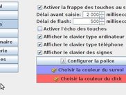 Réglages du clavier