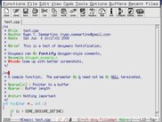 Doxymacs fontifies doxygen-style comments.