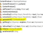 IDE Code Navigator/Explorer displaying the injected members