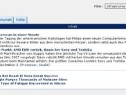 Overview of feeds (german locale)