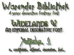 An example use of three fonts