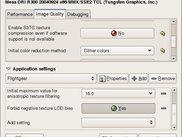 Screenshot of DRIconf version 0.9.0