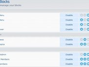 Manage Blocks Panel of ACP DV Portal