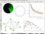 Several PSTricks samples opened in Inkscape.