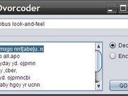 Dvorcoder GUI - Java Nimbus look-and-feel