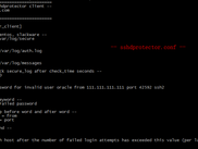 sshd protector config file