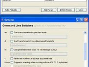Dialogs for the setting of parameters and options