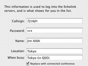 EchoMac (v0.14.2) Preferences setup (before connection)