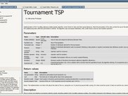 Algorithm info screen