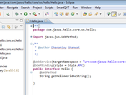 Create Projects with sample Hello Web service