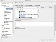 Syntax colouring is customisable (v0.5.6 - Mac OS X)
