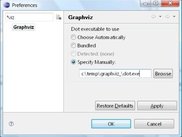 You can configure how EG should find a Graphviz install