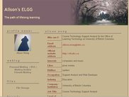 A learner created their own template - profile page