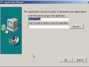 New MVC Application Wizard Form