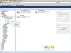 eMySQLAdmin home interface