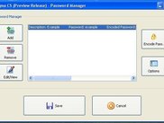 Password Manager window (Enigma CS v0.5.1.672)