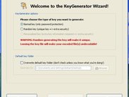 KeyGenerator Wizard window (Enigma CS v0.5.1.672)