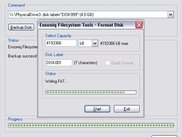 ETools during formatting
