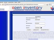 Login screen