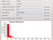 EpiFire network analysis dialog