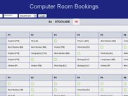 Main booking window